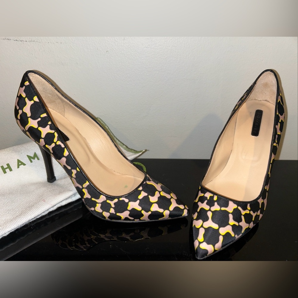 COPY - LONGCHAMP Le Pliage No Fantaisie Pointed Toe High Heel Pump Size 36 NEW